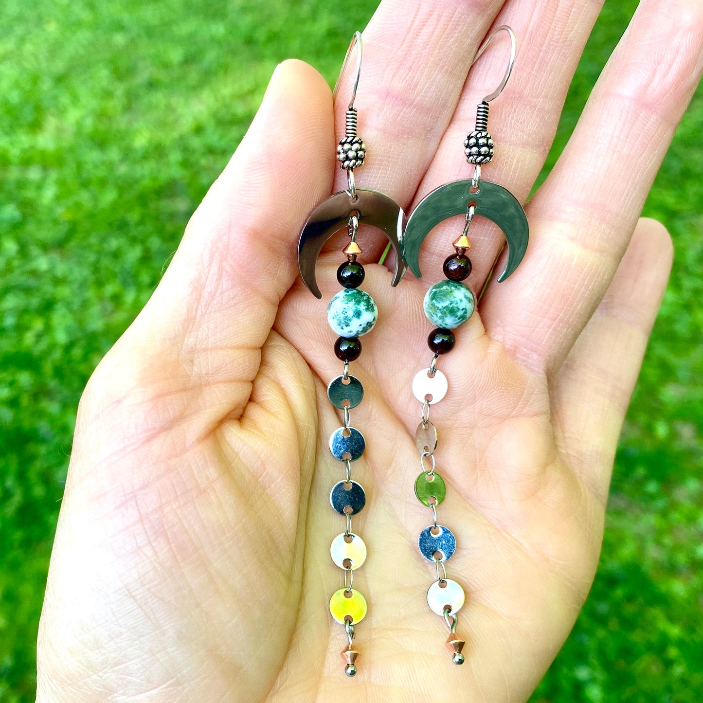 Moon Drop Earrings