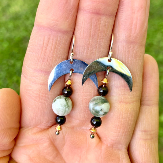 Moon Dangle Earrings
