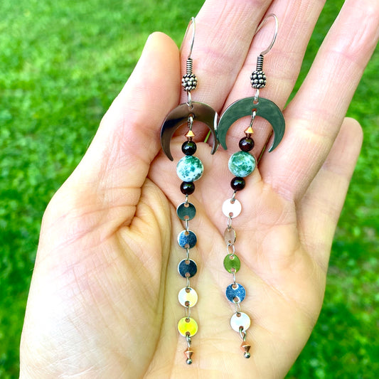 Moon Drop Earrings